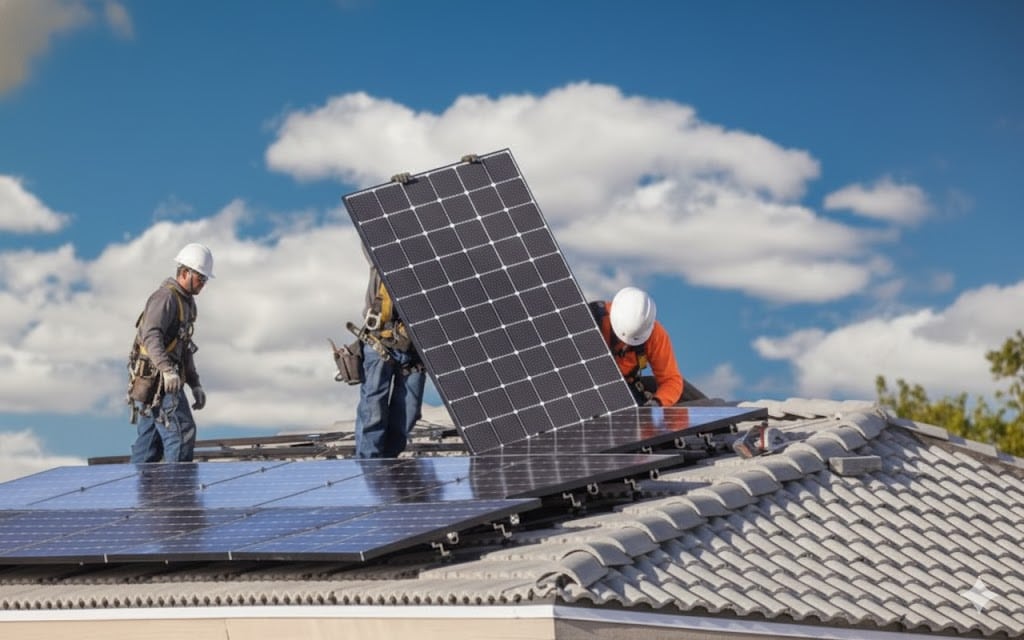 Solar roof maintenance check