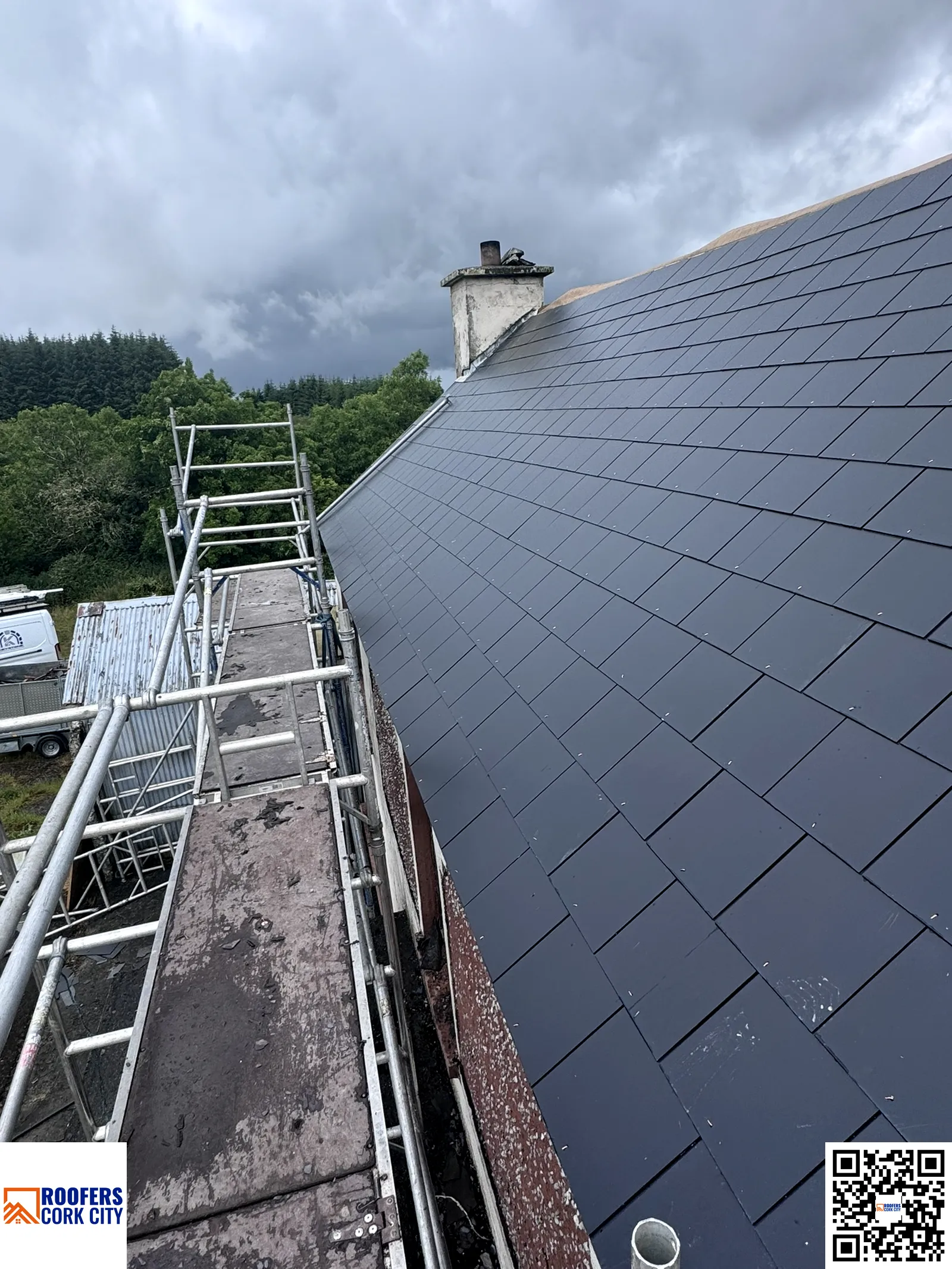 roof repair work by Roofers Cork City