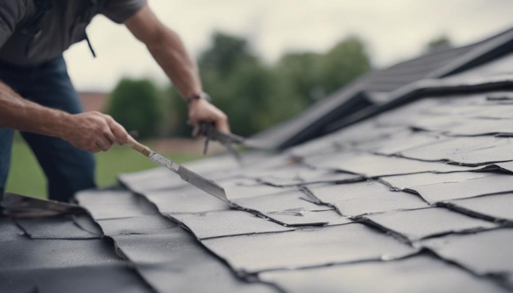 Roofer preparing an insurance claim photo report on a storm-damaged Kinsale period terrace