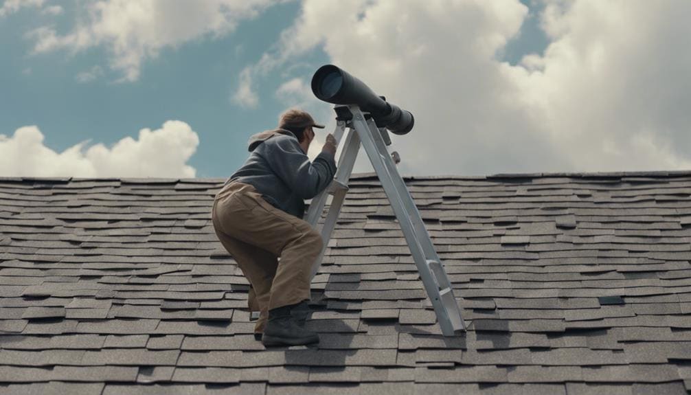Roofer checking a temporary storm repair on a Cork roof before the permanent fix is scheduled