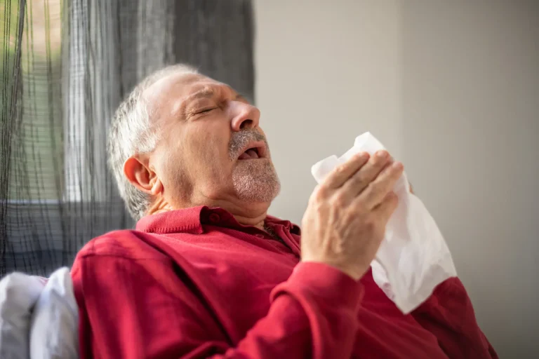 health effects of attic insulation on senior person