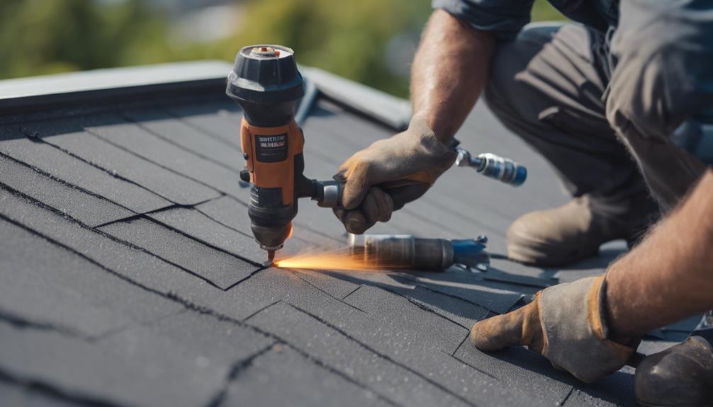 fixing holes in roofs