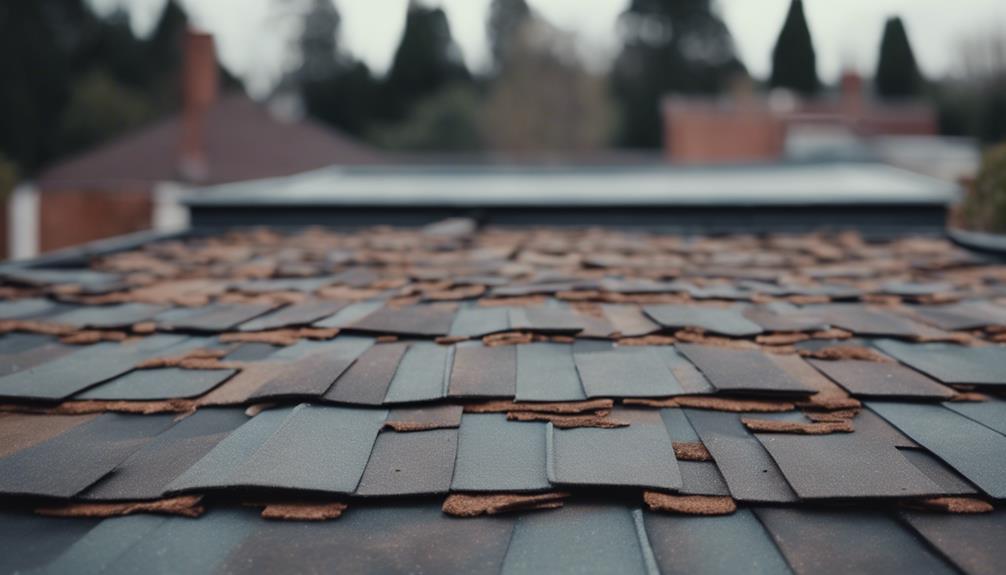 inspecting roof for damage