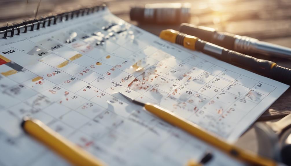 routine maintenance checks planned